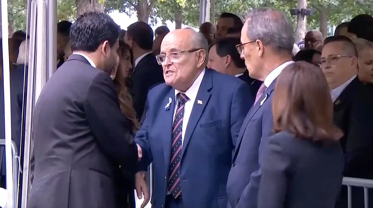 Rudy Giuliani reveló qué le dijo a Zohran Mamdani durante su encuentro en la ceremonia del 11S