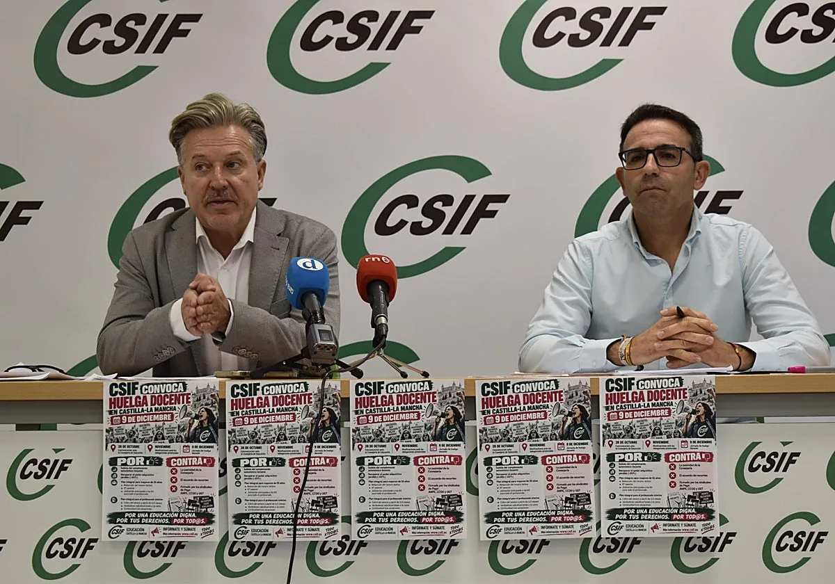 CSIF convoca una huelga docente el 9 de diciembre en Castilla-La Mancha ante la «pasividad» de la Consejería