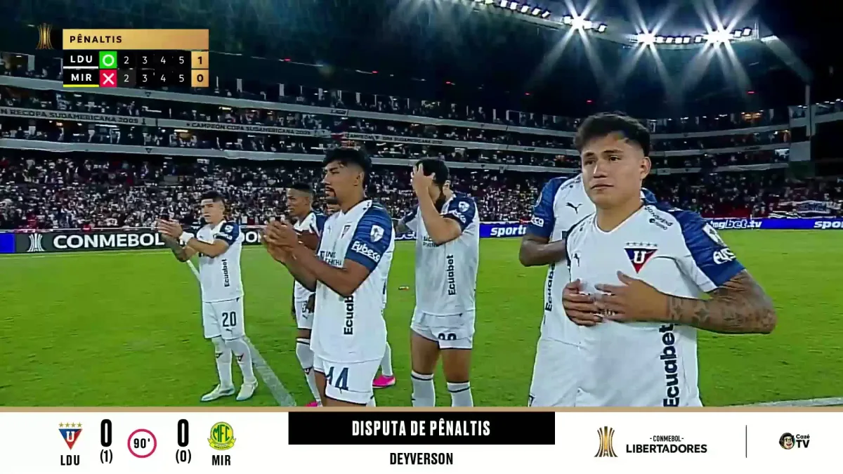 Deyverson vai encarar o Palmeiras! Veja o pênalti batido pelo brasileiro da LDU contra o Mirassol