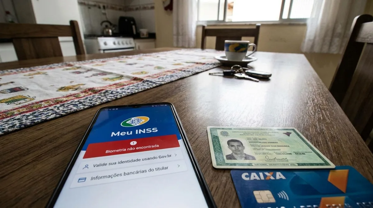 Aposentado tenta desbloquear consignado no Meu INSS, sistema não encontra sua biometria e beneficiário descobre nova forma de validar o acesso em 2026