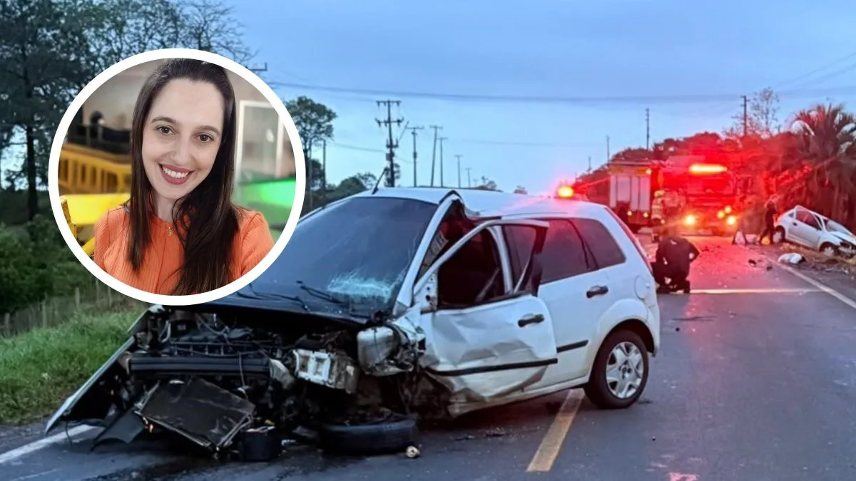 ‘Deni, não é verdade’: quem era a mulher de 35 anos que morreu em colisão frontal na SC-480