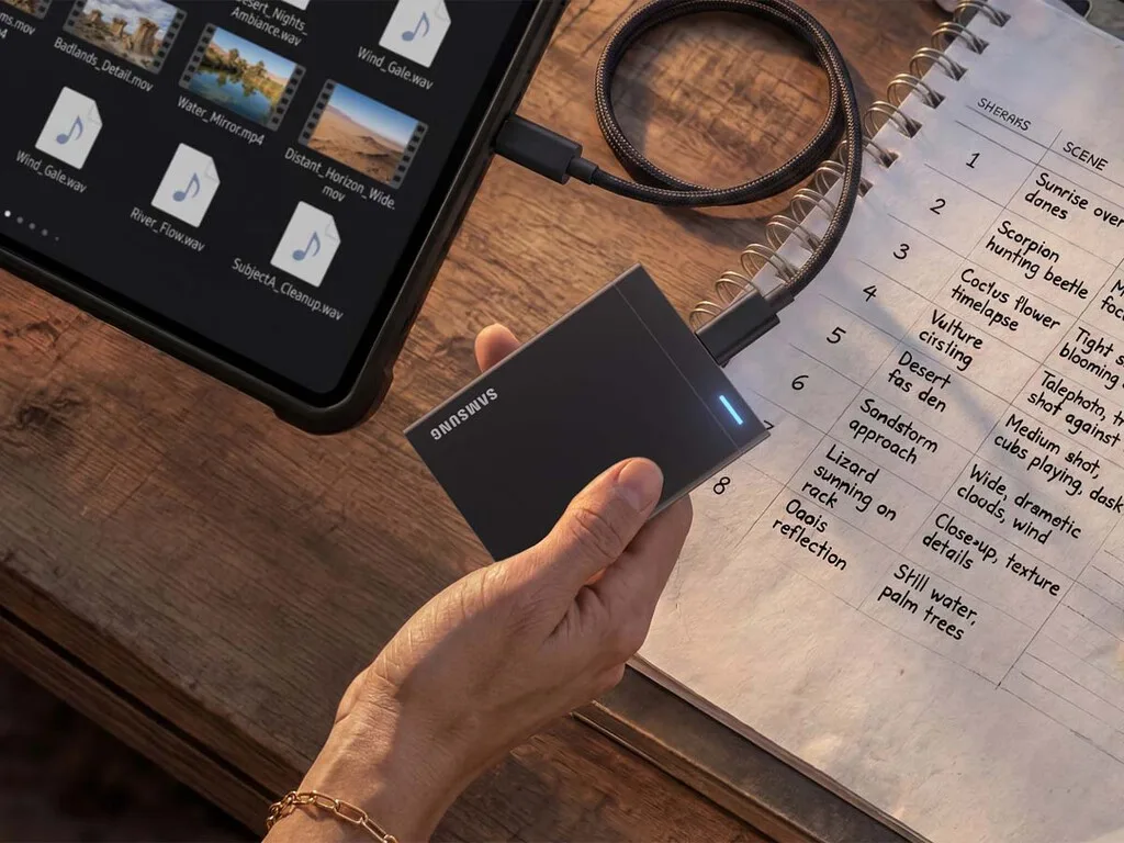 Samsung tiene dos nuevos SSD portátiles: uno con 8 TB para creadores y otro que sobrevive caídas de 2 metros