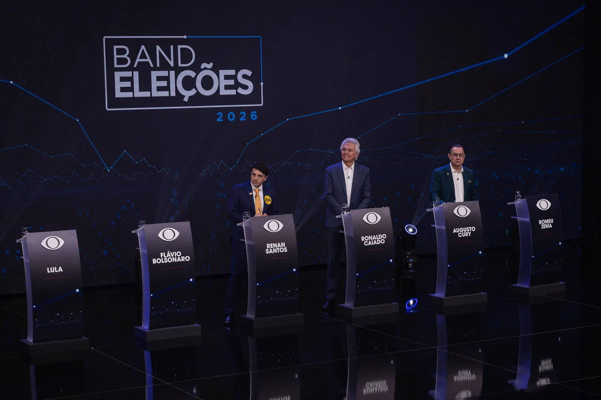 Perdeu o debate? Saiba em 8 pontos como foi o confronto entre Caiado, Renan Santos e Augusto Cury
