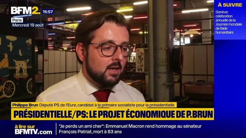 Présidentielle/primaire PS: Philippe Brun veut un système de retraite mixte "avec beaucoup de capitalisation"