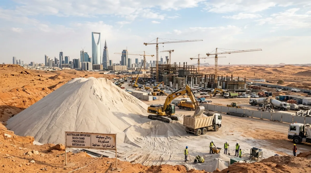 Arábia Saudita está sobre um dos maiores desertos do mundo, mas importa areia da Austrália para construção