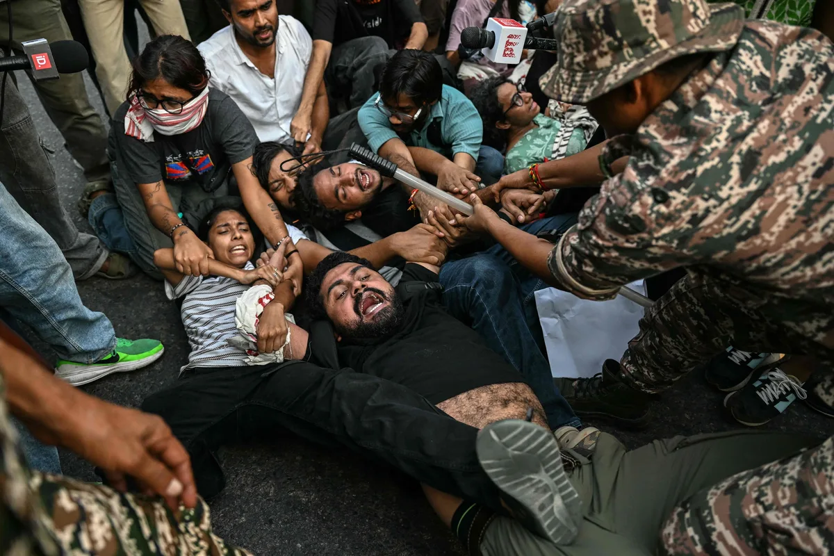 Las protestas en India continúan mientras las "cucarachas" exigen fecha de marcha en 24h