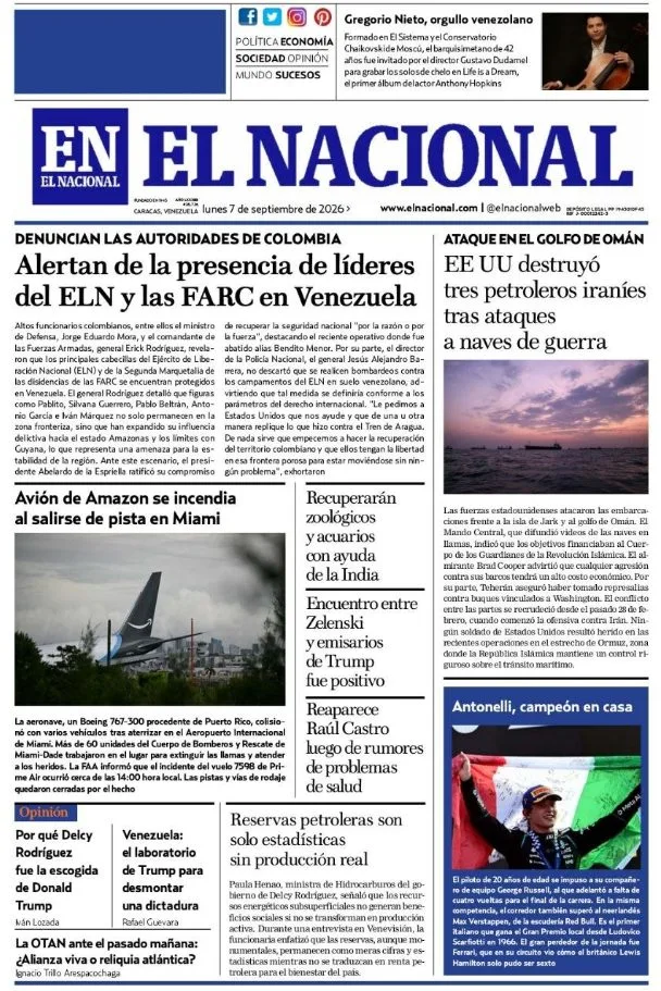 Portadas de este lunes 7 de septiembre de 2026