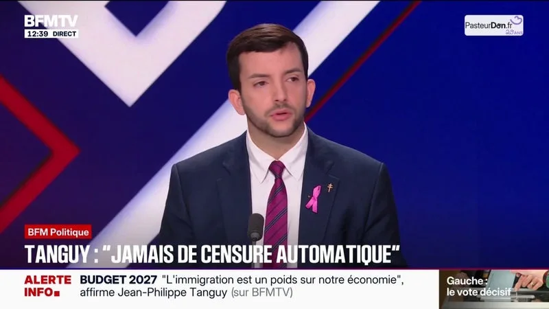 Jean-Philippe Tanguy (RN) estime que la refonte des allocations familiales proposée par Édouard Philippe est "inspirée de Marine Le Pen, en moins bien"