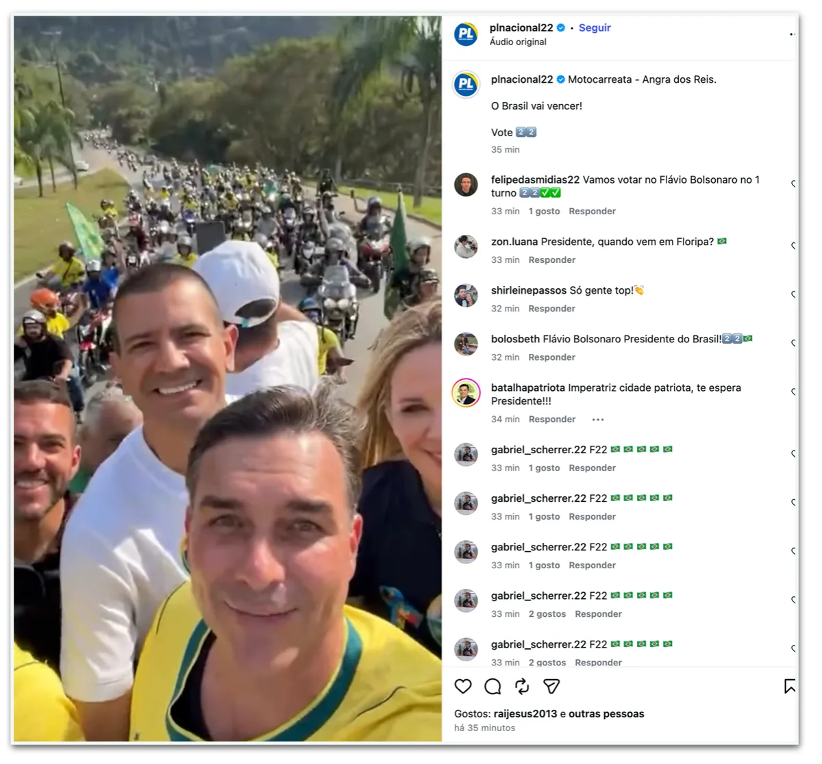 Flávio participa de motociata e barqueata em Angra; veja imagens