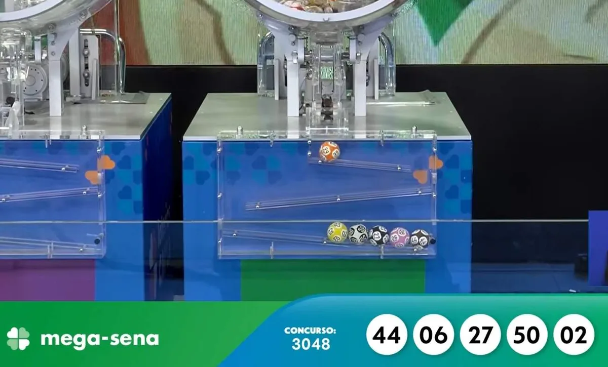 Confira as dezenas da Mega-Sena de R$ 57 milhões sorteadas neste domingo