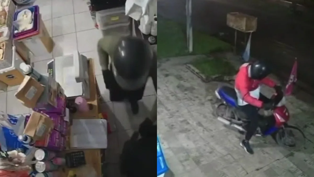 Robo en La Plata: delincuentes vaciaron la caja de un local en menos de un minuto