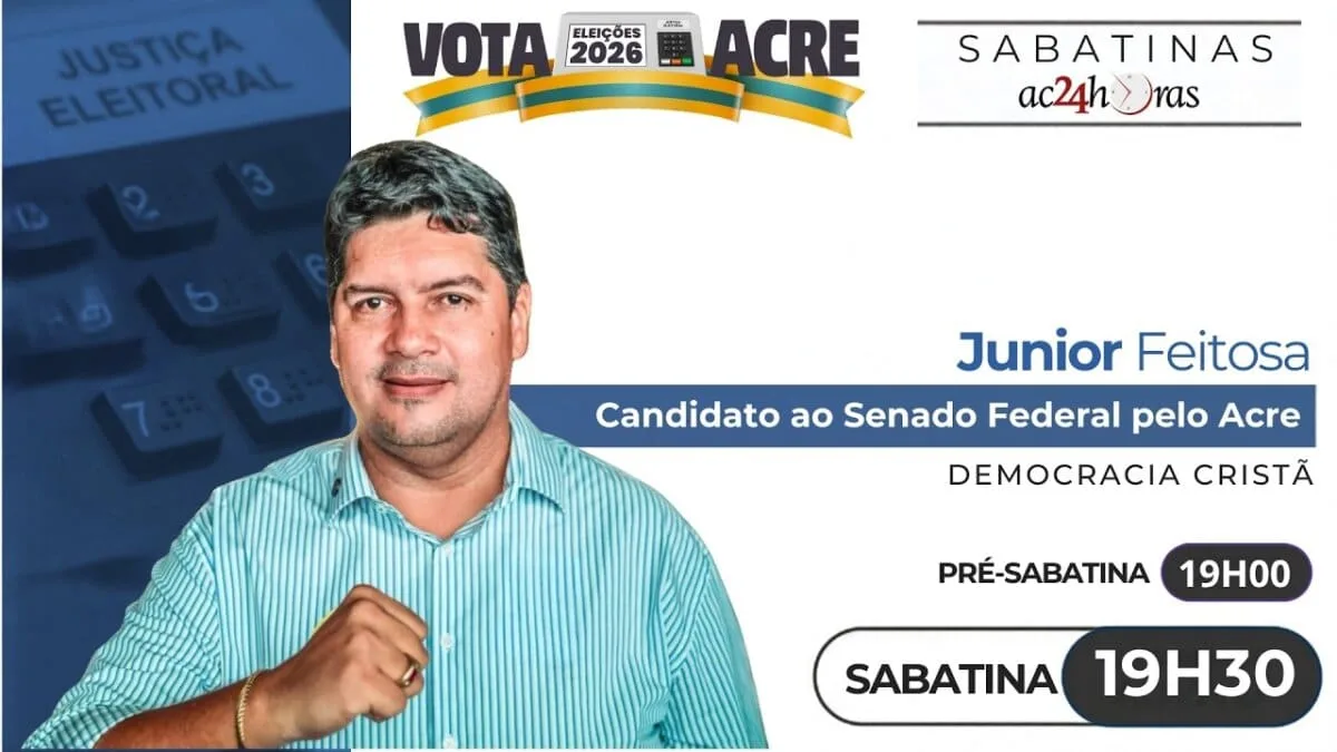 Júnior Feitosa participa de sabatina com candidatos ao Senado nesta quinta-feira