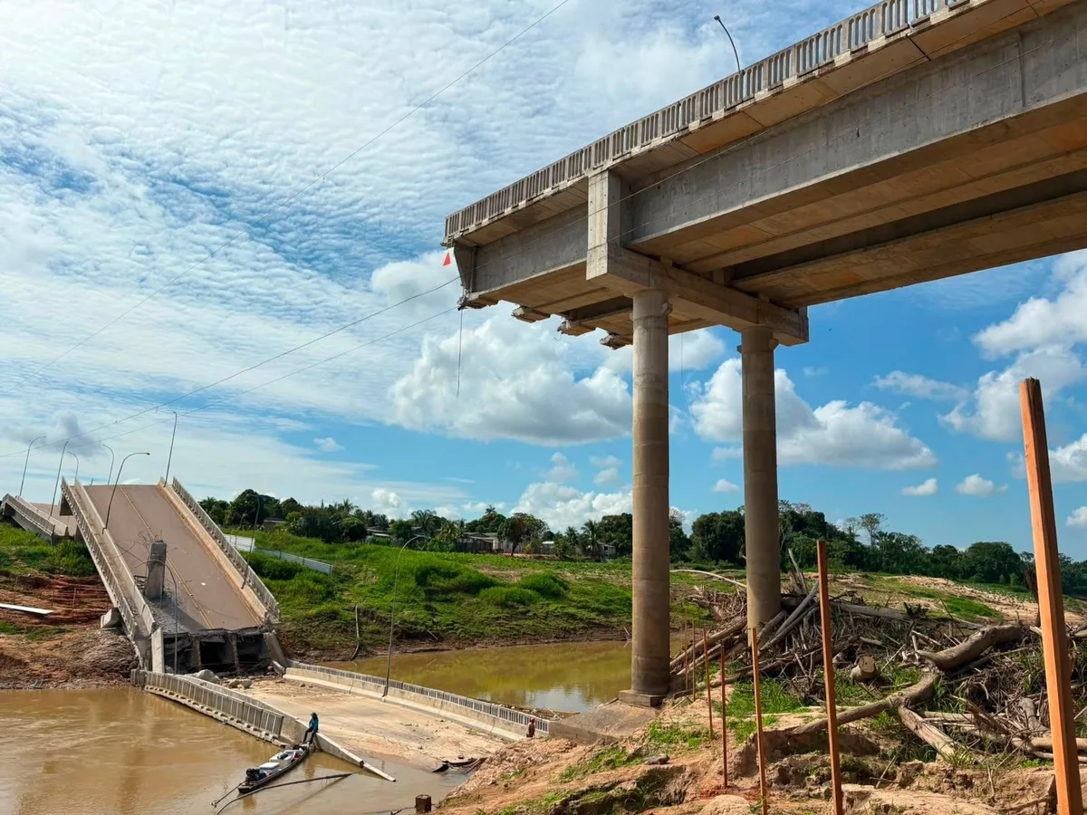 Risco de erosão em área onde ponte foi construída era conhecido antes de desabamento no AC, diz MP