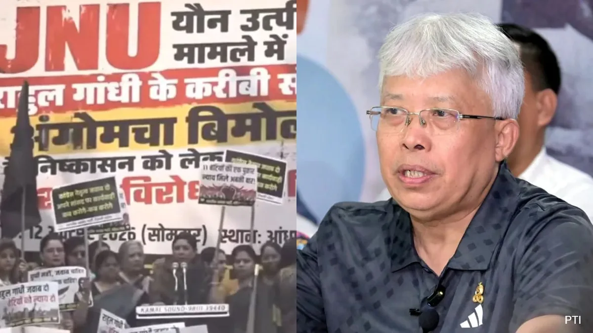 "Sex For Marks": BJP Protests Against Congress MP Charged Of Harassment At JNU