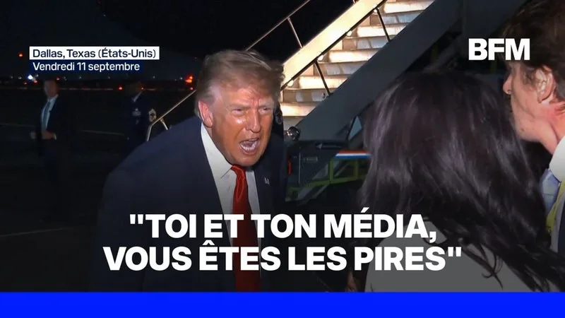 "Pas toi !": Donald Trump s'en prend à une journaliste après une question sur son bilan économique