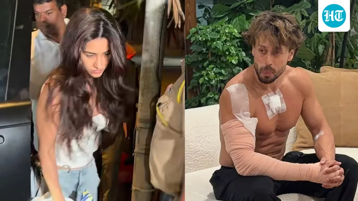 Disha Patani ignores paparazzi, rushes to meet Tiger Shroff at his residence after shooting incident.