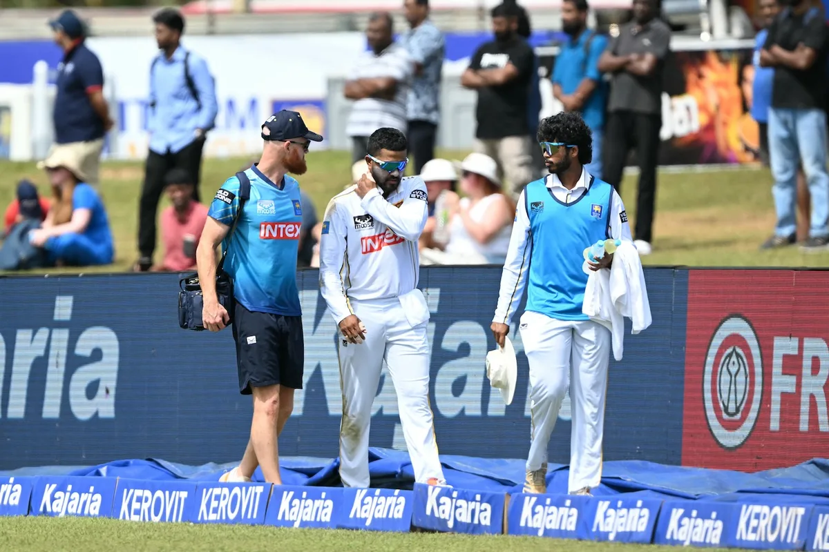 Chandimal taken to hospital for precautionary scan after getting injured while fielding