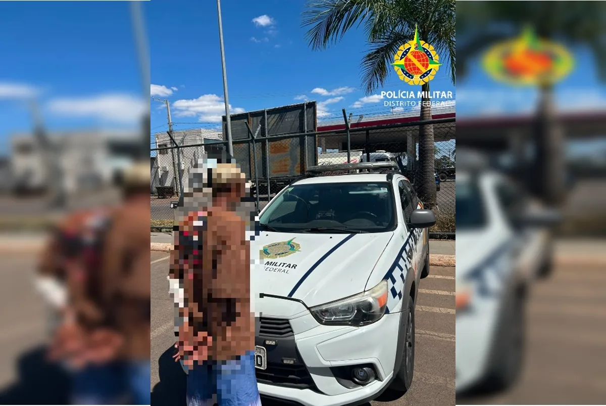 Morador de rua tenta matar duas pessoas em Águas Claras e vai preso