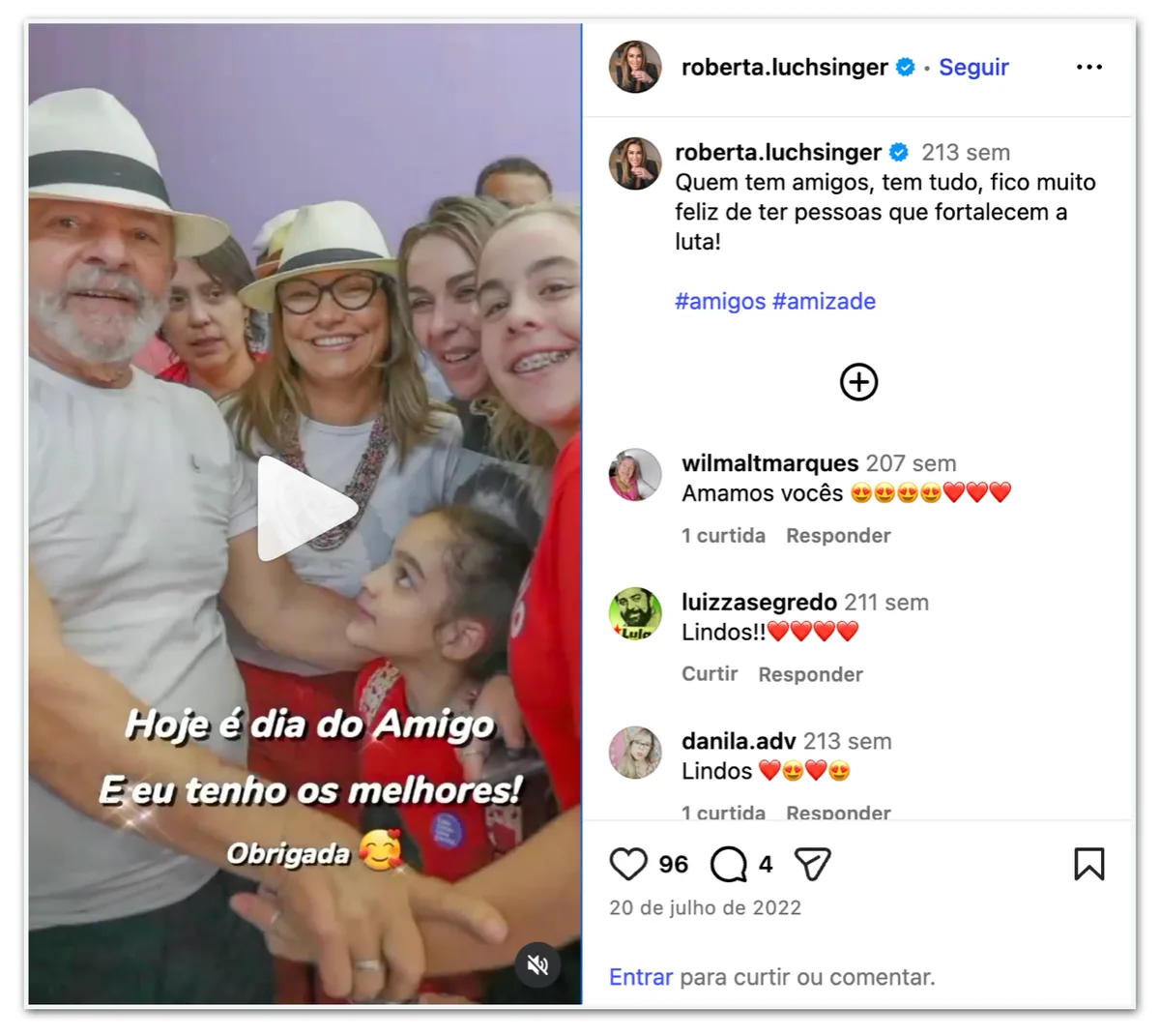 Lula chama lobista Roberta Luchsinger de pilantra na “Globo”