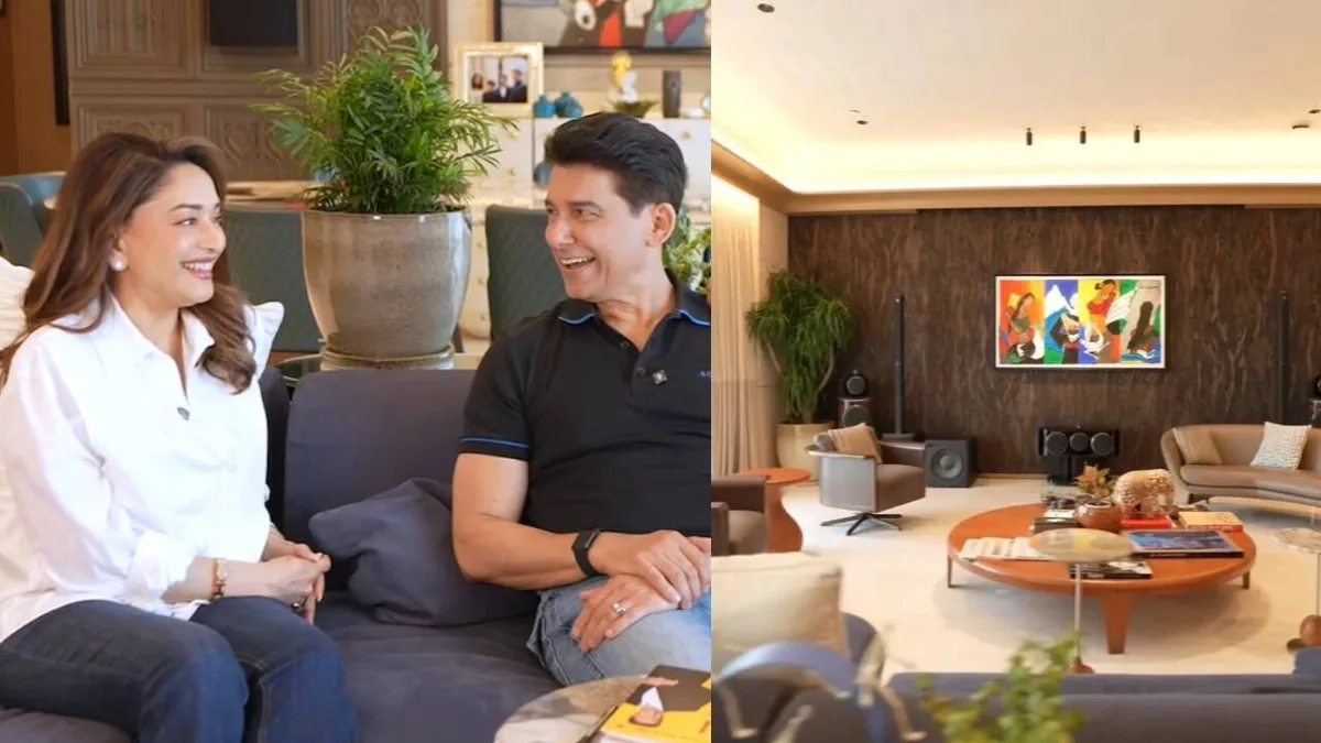 Inside Madhuri, Dr Nene's 5500 sq feet home in Worli with more than 30 MF Hussain art pieces