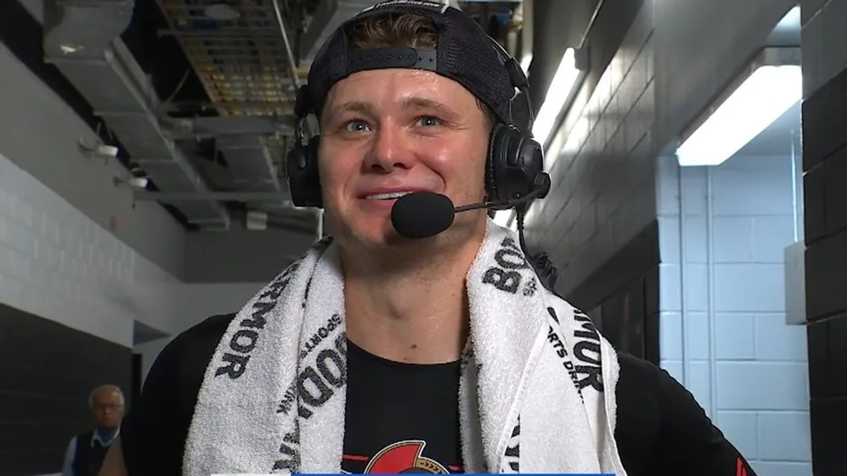 ‘He’s a warrior’: Stutzle praises Chabot for setting tone with Senators