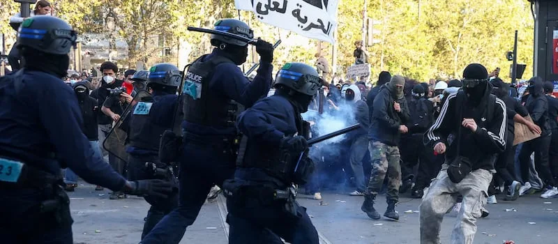 French policing under scrutiny as pupil protest injuries mount