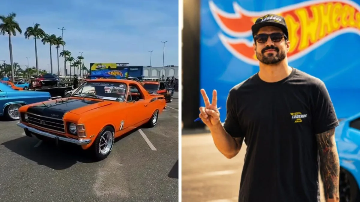 Carro de irmãos de SC vira ‘Hot Wheels gigante’ e conquista Caio Castro e Rubinho Barrichello
