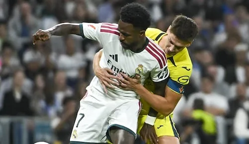 Vinicius es expulsado por jalarle el cabello a jugador del Villarreal; así fue la acción