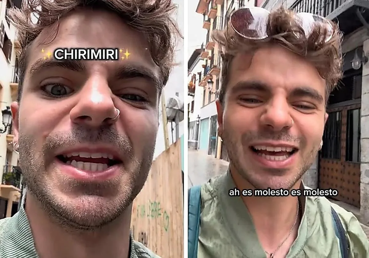 Un argentino de viaje por el País Vasco, contundente tras pasar días aguantando el chirimiri: «Tengo amor-odio»