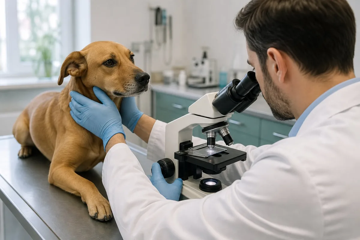 Lesiones en ojos y boca de perros: el veterinario advierte sobre la importancia del diagnóstico microscópico