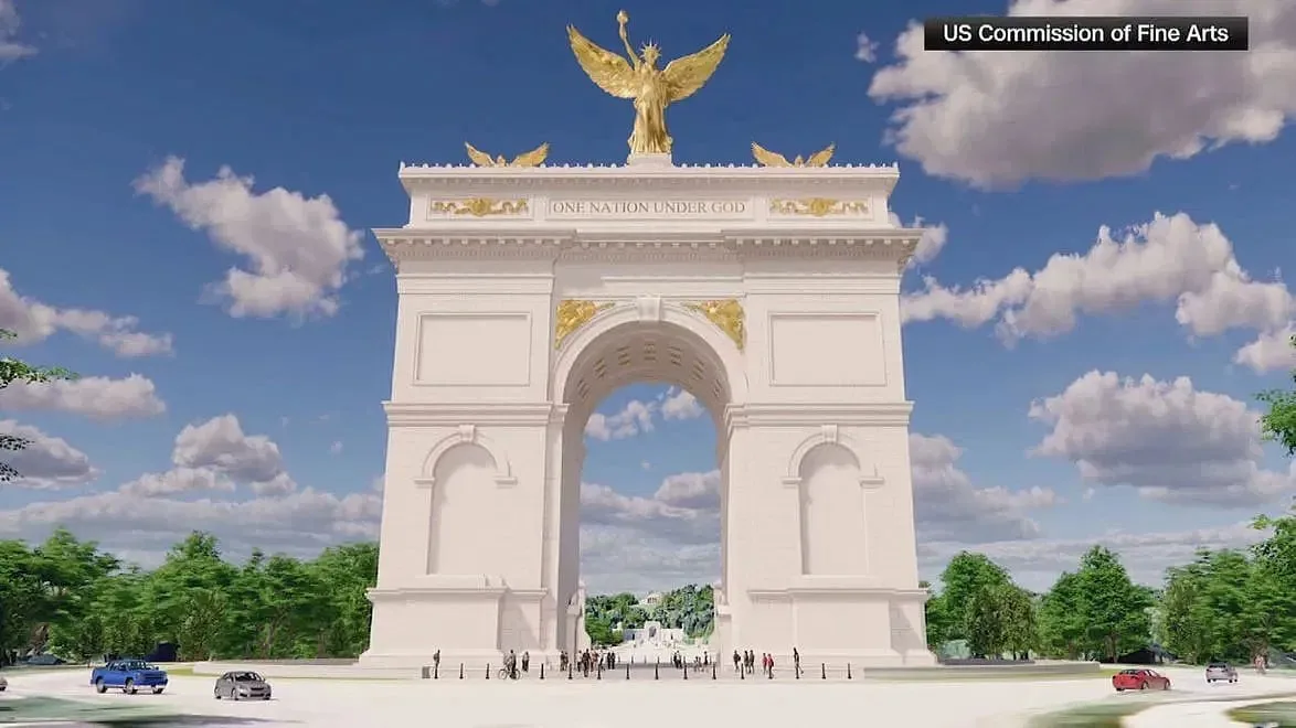 Trump diz que arco que planeia construir em Washington pode tornar-se “complexo militar”