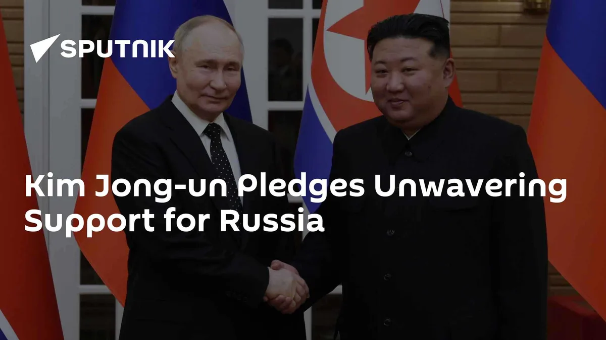 Kim Jong-un Pledges Unwavering Support for Russia
