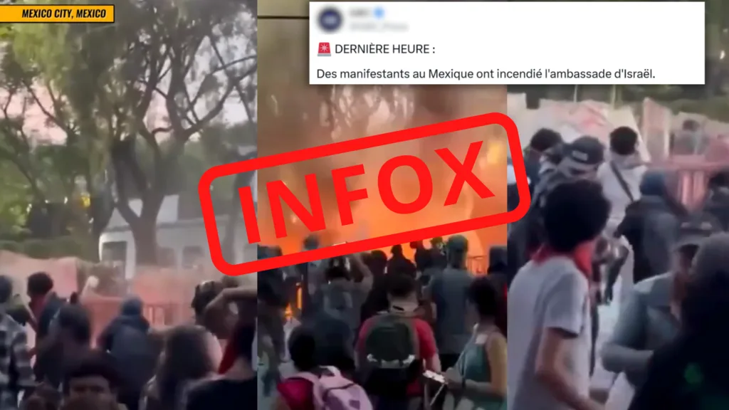 Non, l’ambassade d’Israël au Mexique ne vient pas d’être incendiée