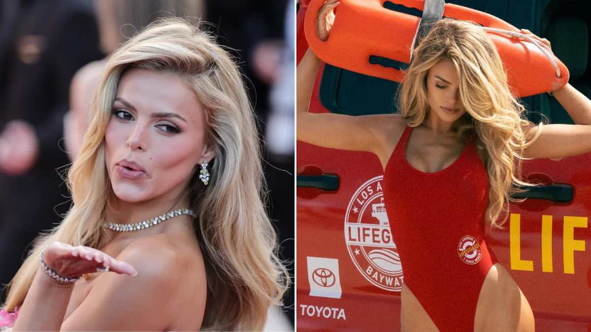 Baywatch star Brooks Nader responds to backlash over topless moment with her dad