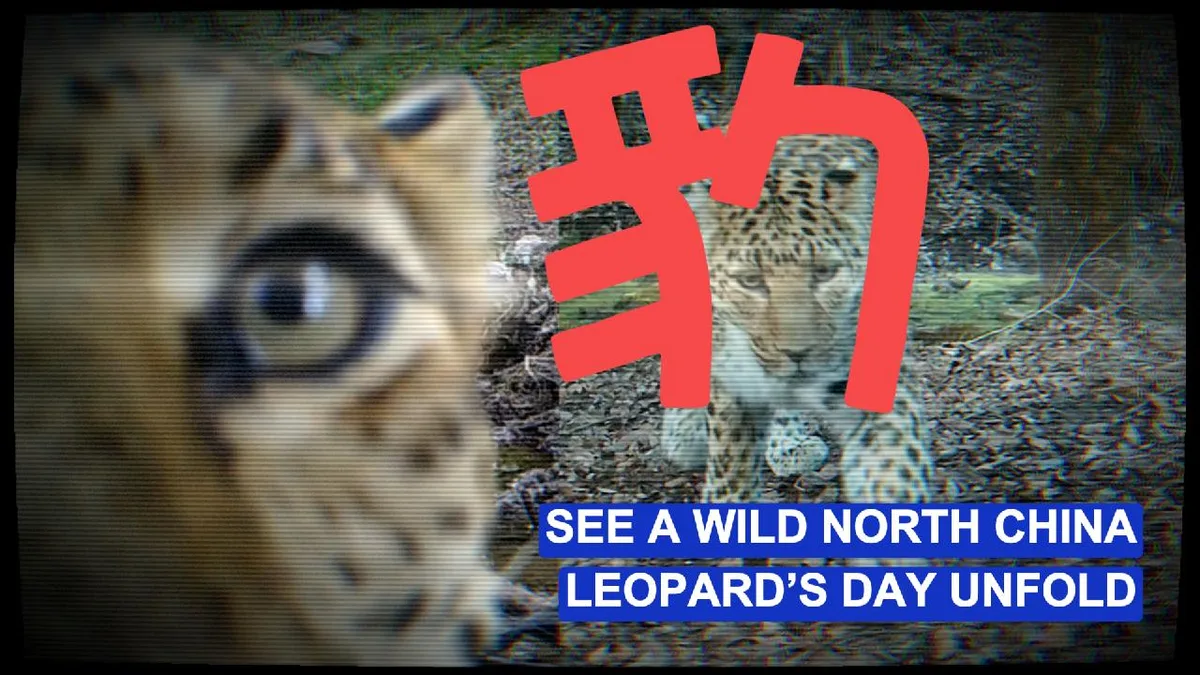 See a wild North China leopard's day unfold