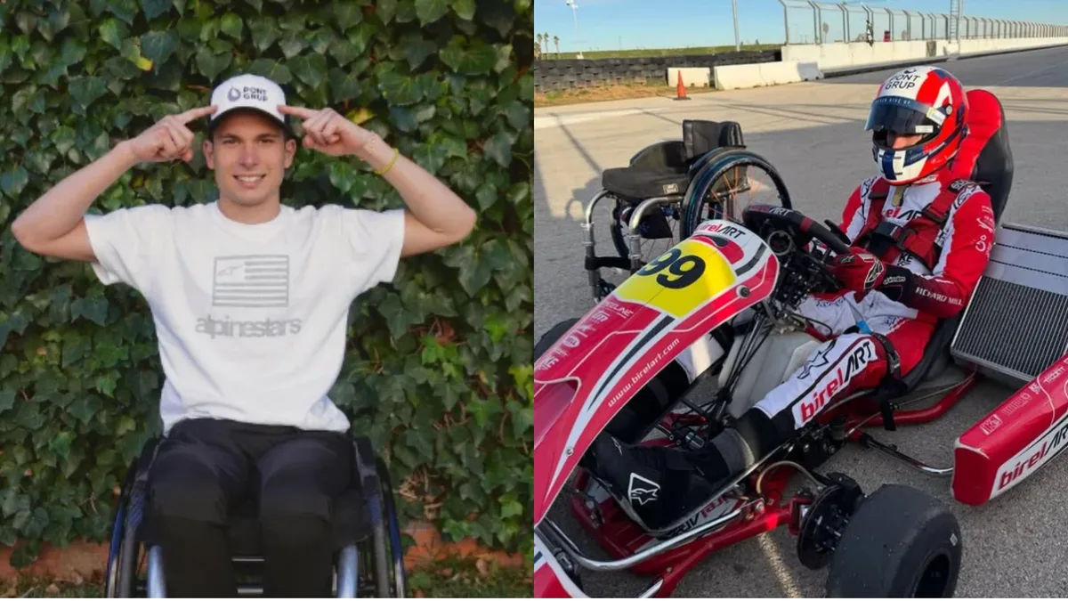 Quedó en silla de ruedas tras un grave accidente en moto y ahora sueña con competir en el Rally Dakar