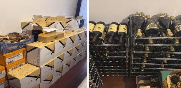 PF encontrou vinhos de R$ 95 mil em casa de publicitário ligado a Vorcaro