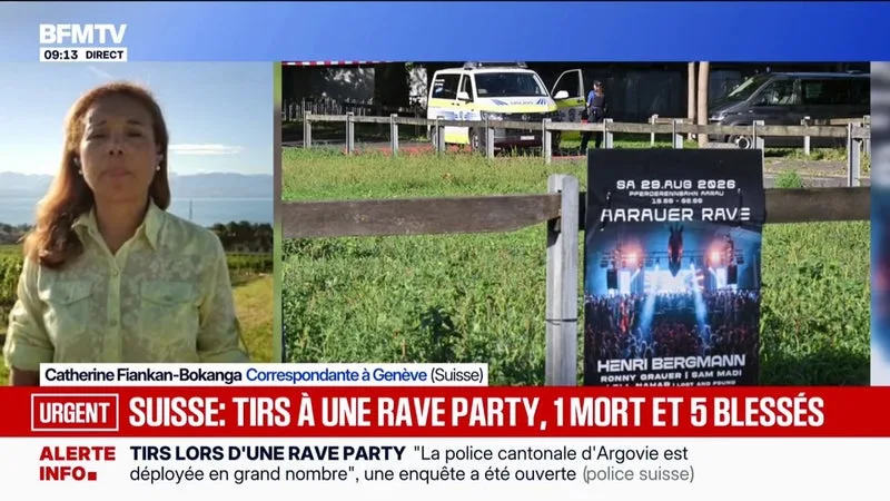 Tirs en Suisse: plus de 3.500 personnes ont participé à la rave party à Aarau