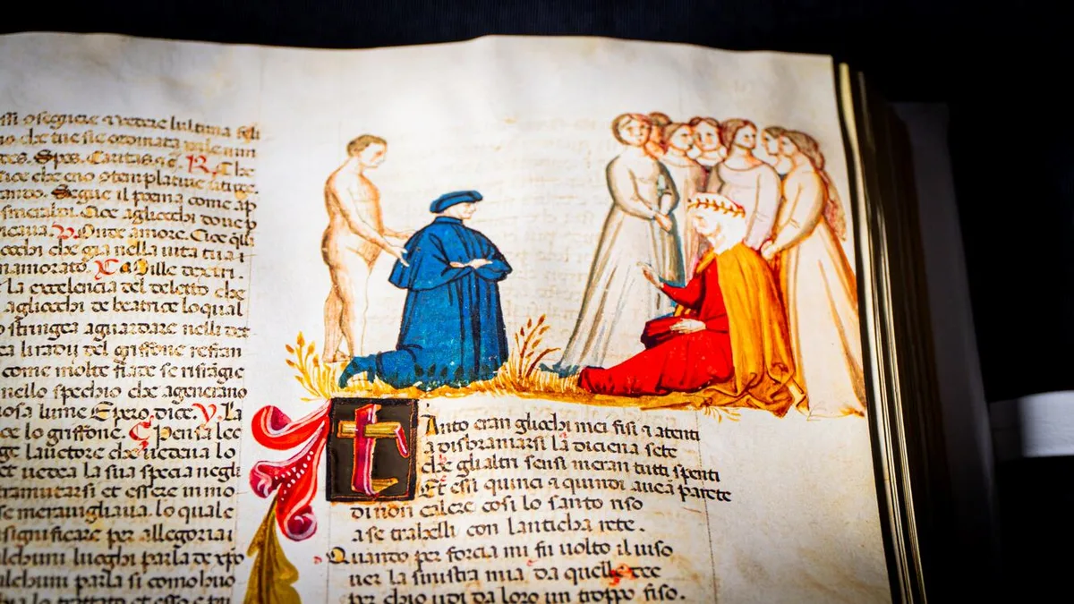 Exhiben nueve facsímiles de manuscritos originales de “La Divina Comedia” en la Biblioteca del Congreso