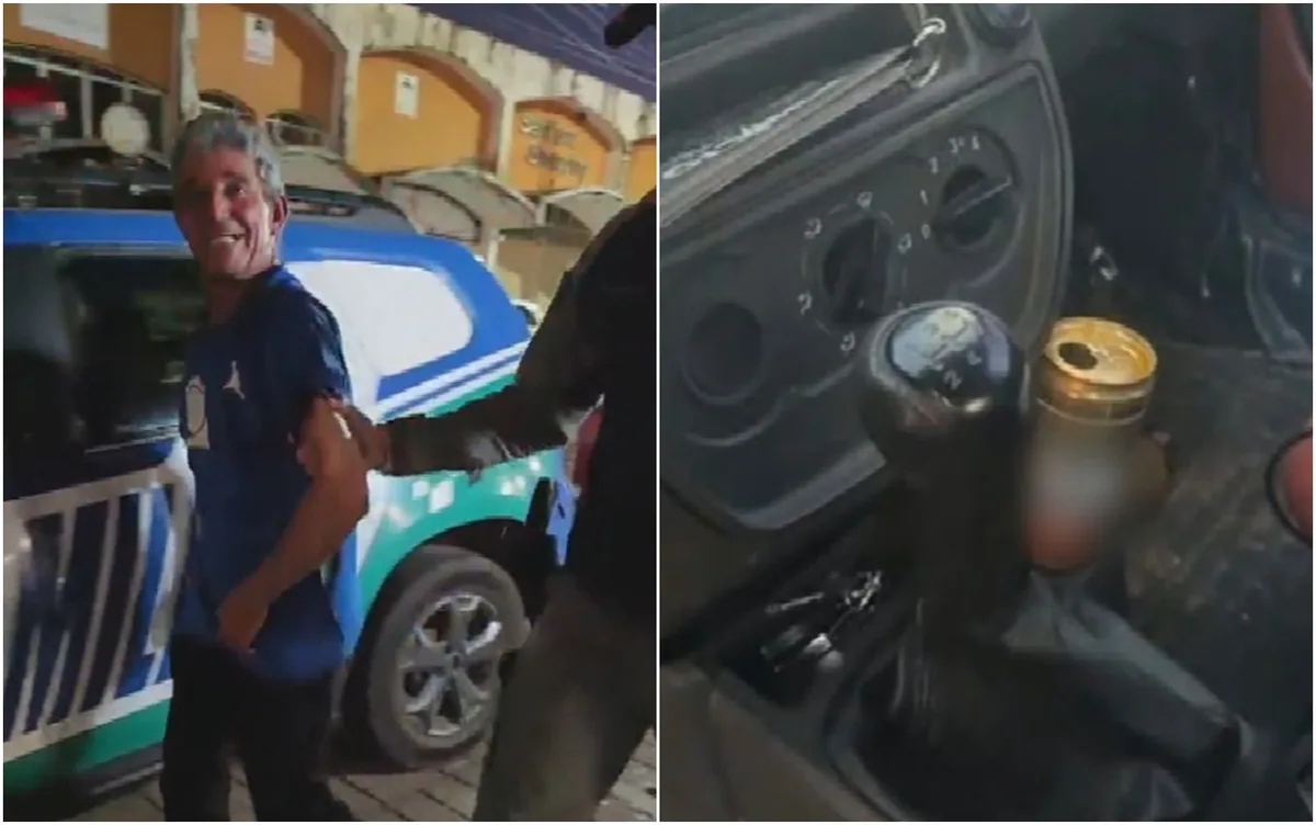 Motorista sorri ao ser flagrado dirigindo bêbado e com CNH vencida: ‘Bebi, não vou mentir’