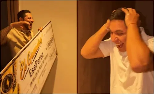 Eduin Caz entrega 1 millón de pesos a "Ese" Pérez; lo denomina como "el verdadero ganador de ´LCDLFM´"