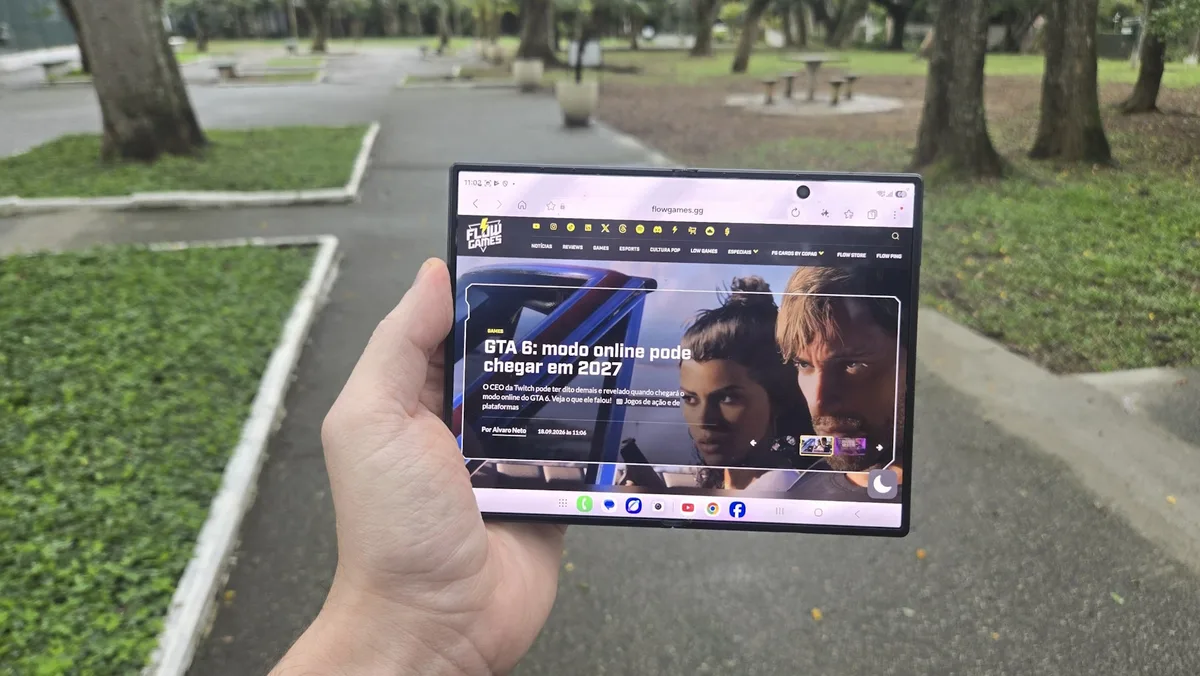 Review: Galaxy Z Fold8 acerta com formato diferenciado