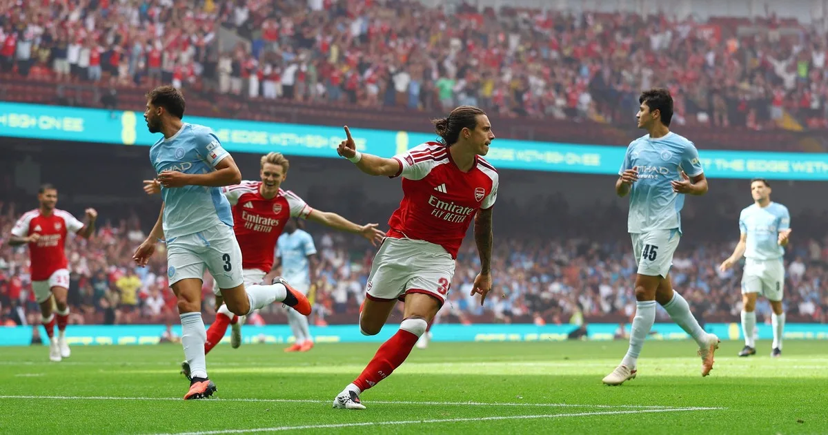 Video: Arsenal sorprendió al Manchester City por la Community Shield con un gol a los ¡23 segundos!