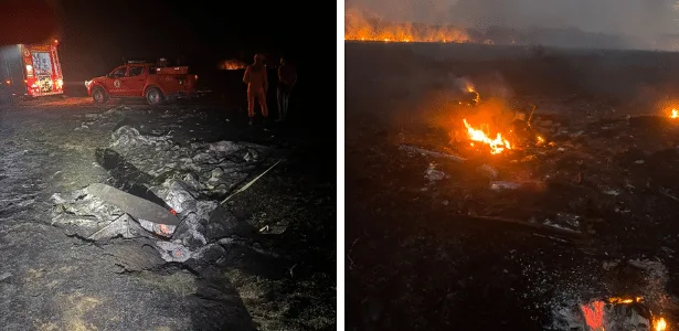 Avião de pequeno porte cai em Mato Grosso; duas pessoas morrem