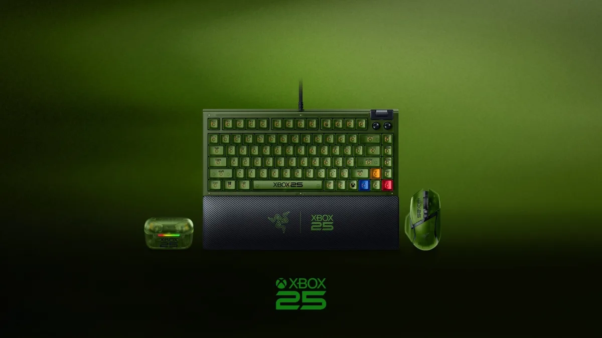 Xbox fête ses 25 ans, Razer remet le vert translucide au goût du jour