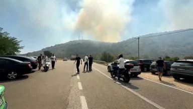 Großbrand im bosnisch-kroatischen Grenzgebiet
