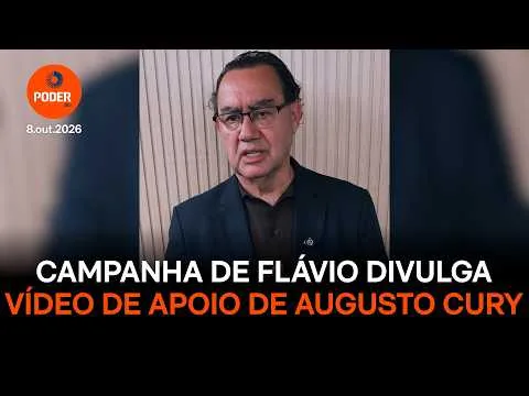Campanha de Flávio divulga vídeo de apoio de Augusto Cury