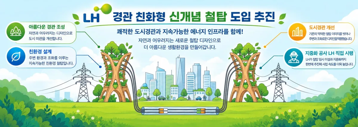 LH, 왕숙지구에 경관 친화적 철탑 설치, 지중화 공사 패스트트랙도 도입