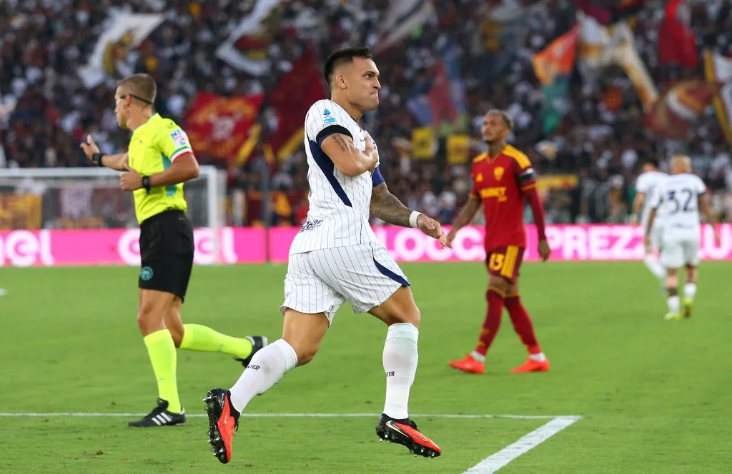 Com dois de Lautaro, Inter de Milão busca empate fora de casa diante da Roma pelo Campeonato Italiano