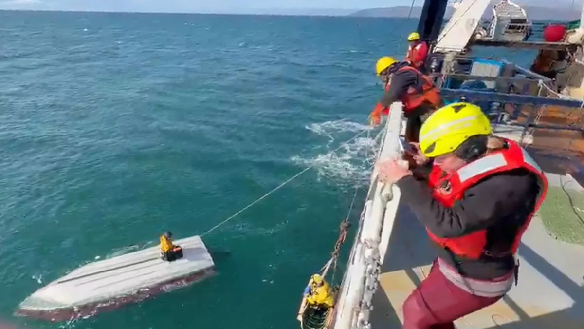 Boy, 15, found clinging to capsized boat off Alaska after surviving for days at sea